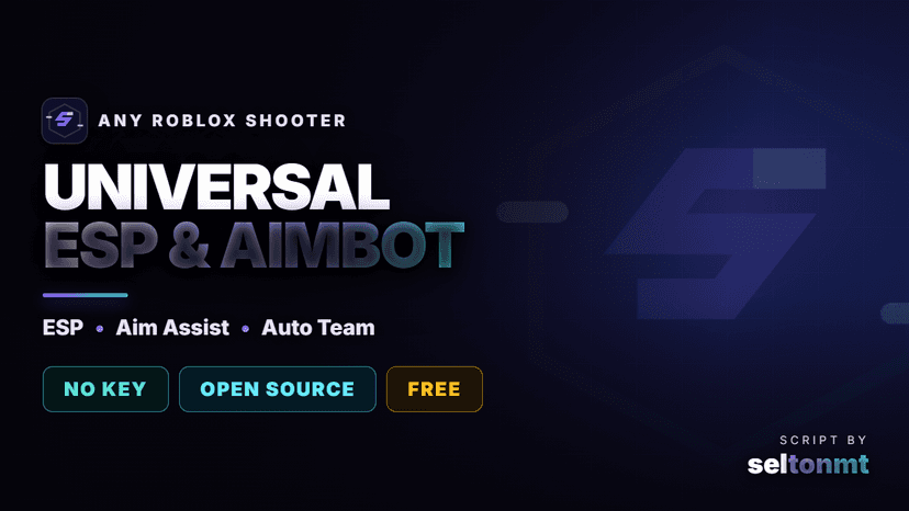 Universal Script - ESP, Aimbot & Aim Assist for ANY Roblox Shooter