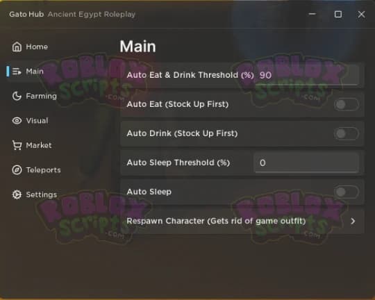 Ancient Egypt Roleplay AUTO FARM GUI