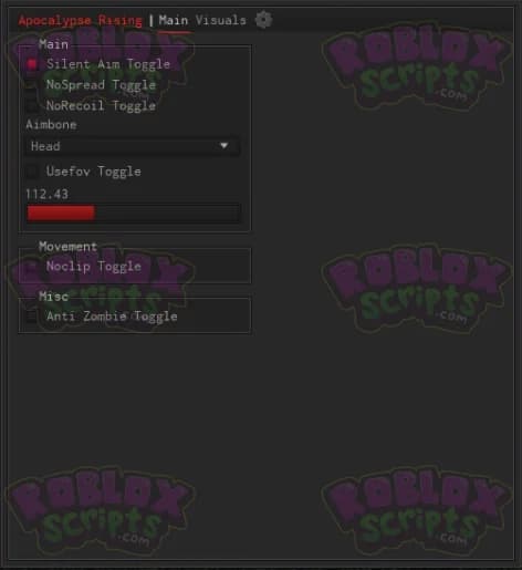 Apocalypse Rising 2 FREE OPEN SOURCE GUI SILENT AIM AND MORE! DECEMBER 2024