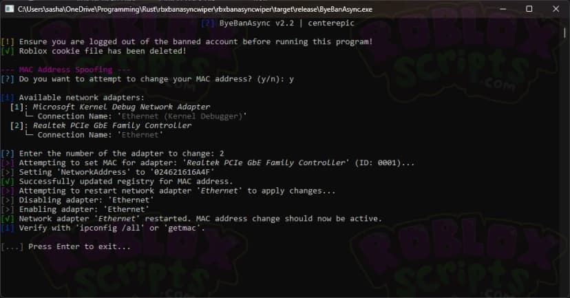 ByeBanAsync BYPASS ROBLOX BANNING API WITH THIS FREE TOOL | OPEN SOURCE | JUNE 2025