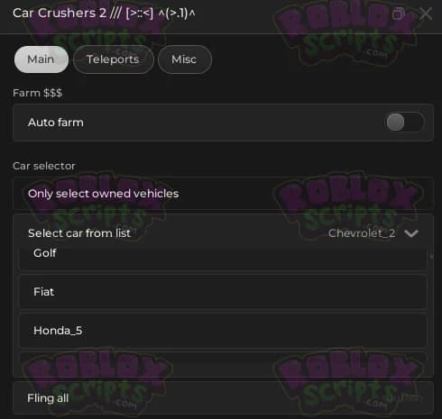 Car Crushers 2 FREE AUTO FARM GUI JUNE 2024