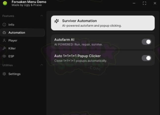 Forsaken AI AUTO PLAYING SCRIPT | AUTO RUN, REPAIR AND SURVIVE | AUTO KILLER | AUTO KILL SURVIVORS