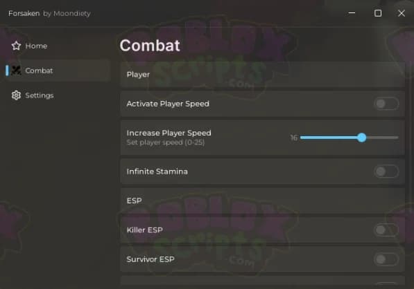 Forsaken MOONDIETY FREE NO KEY GUI | SURVIVOR/KILLER ESP | INF STAMINA & MORE! JUNE 2025