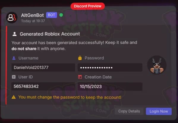 FREE ROBLOX ALT ACCOUNT GENERATOR | WORKING 2025 | HAS PREMIUM OPTIONS