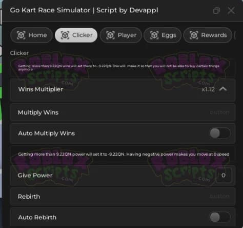Go Kart Race Simulator AUTO MULTIPLY WINS & MORE! FREE GUI OCTOBER 2024
