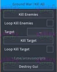 Ground War KILL ALL PLAYERS FREE GUI NOV 2024