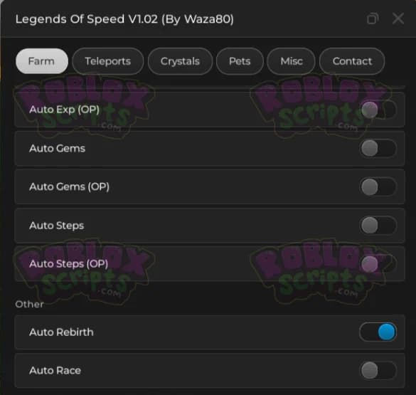 Legend Of Speed DUPE PETS & TRAILS - OP FARMING GUI
