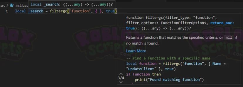 LUAU DEFINITION AND DOCUMENTATION FILES - MAKE CODING IN VSC OR ANY IDE EASIER
