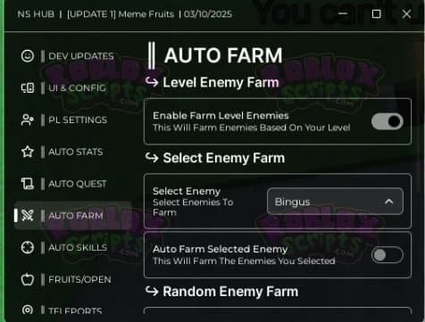 Meme Fruits FREE AUTO FARM GUI - KEY SYSTEM - MARCH 2025