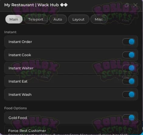 My Restaurant! 👨‍🍳 scripts