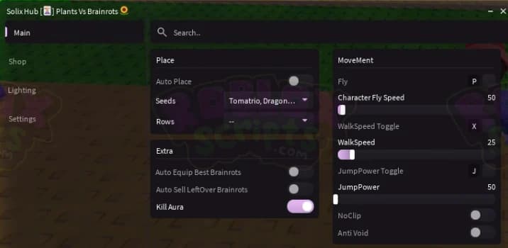 Plants Vs Brainrots KILL AURA | AUTO PLACE | AUTO BUY/SELL | FREE SCRIPT/GUI OCTOBER 2025