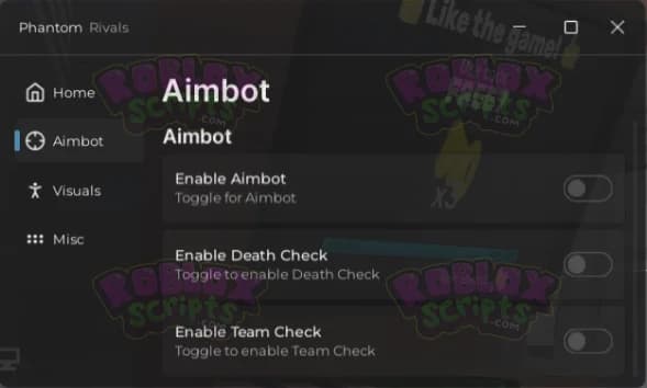 RIVALS PHANTOM HUB - AIMBOT & ESP