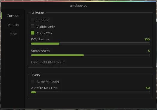 Antigoy | The Lost Front Script | OP Aimbot, ESP, Unhook