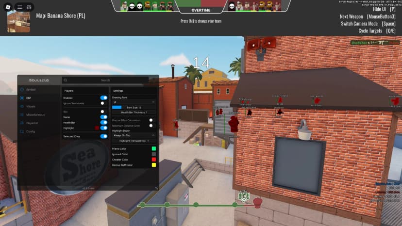[Open Source] Bibulus TC2: Kill All, Projectile Aimbot, ESP, Playerlist, Admin / Dev Join Detection