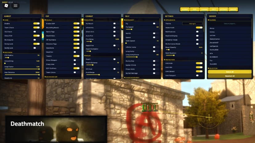 Jiggy v3.1.8 Gui | AIMBOT | ESP | COMBAT | SELF | SERVER | UNIVERSAL | SAFE
