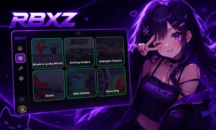 RBXScriptz HUB | 9+ Games | Driving Empire, Midnight Chasers, Rivals, Slime RNG, Survive Zombie Arena, Violence District and more...