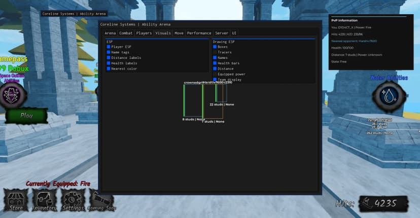 Ability Arena | Smart Killaura | ESP | Autofarm