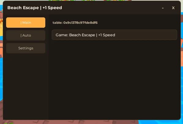 Beach Escape | +1 Speed scripts