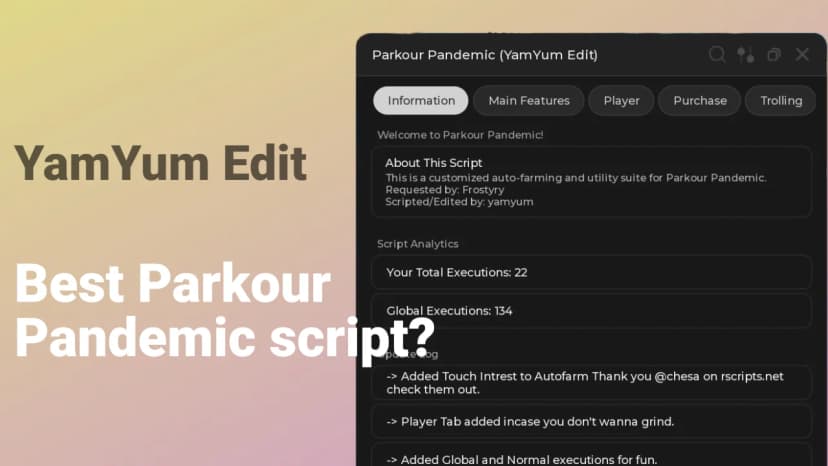 Parkour Pandemic [UPDATE 2!] scripts