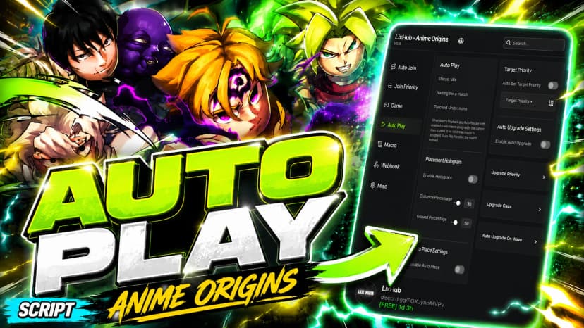 Anime Origins scripts