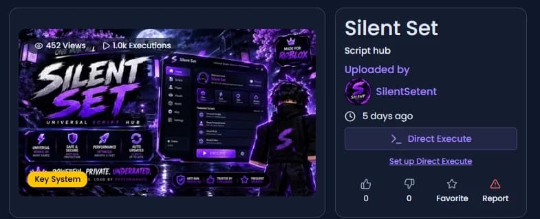 Silent Set Script Hub Cracked
