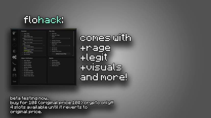 Flohack | OP Blox Strike, Counter Blox script, 100+ features.
