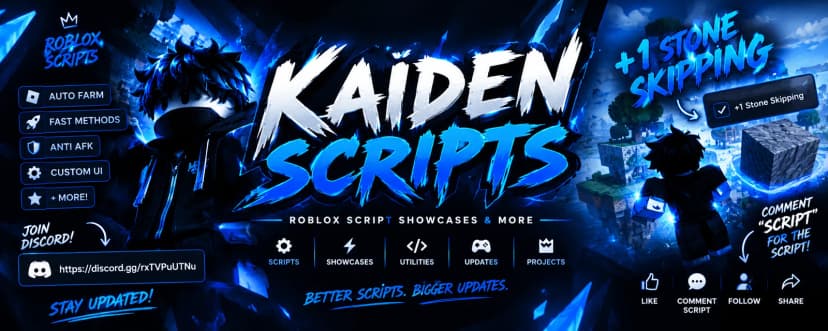 Kaiden hub +1 Stone skipping