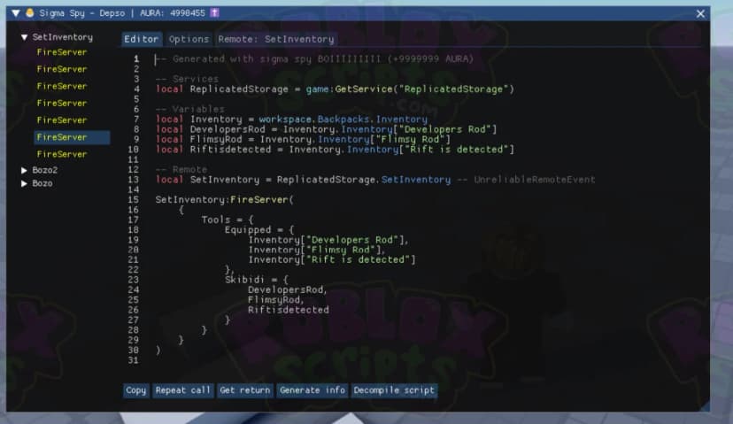 Sigma Spy OP REMOTE SPY SCRIPT | ACTORS SUPPORT | BLOCK REMOTES | __INDEX SUPPORT &amp; MORE! JUNE 2025