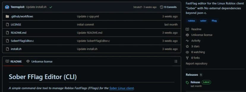 SOBER FFLAG EDITOR | COMMAND LINE TOOL | OPEN SOURCE