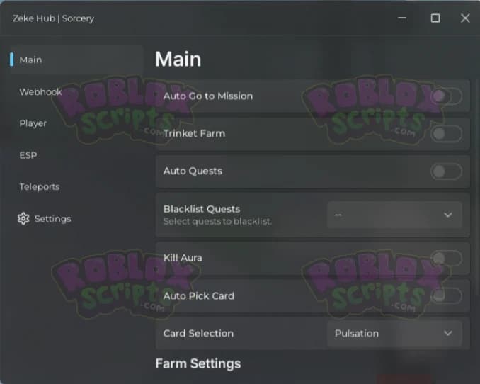 Sorcery AUTO TRINKET FARM - AUTO QUEST & MORE! [ZEKE HUB PREMIUM SCRIPT HUB]