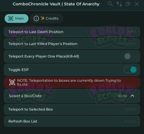 State Of Anarchy FREE GUI - ESP - KILL ALL & MORE! FEB 2025