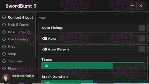 Swordburst 3 INSANE FARMING GUI NO KEY SYSTEM
