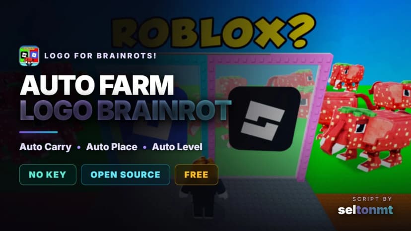 🧠 Logo for Brainrots! | Auto Farm, Auto Place, Auto Level & Rebirth