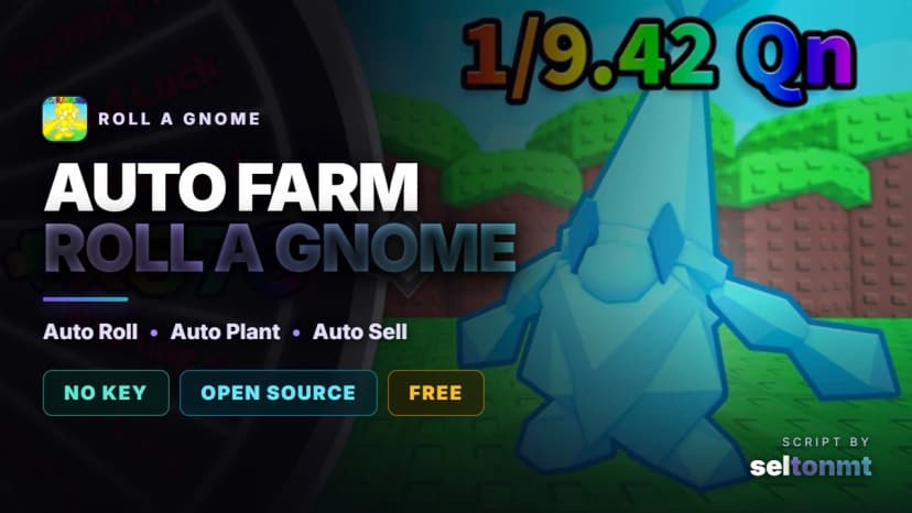 Roll A Gnome Script - Auto Roll, Auto Place, Auto Harvest & Auto Sell