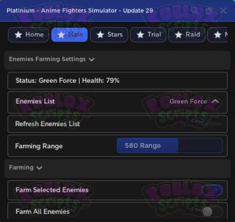 Anime Fighters Roblox game