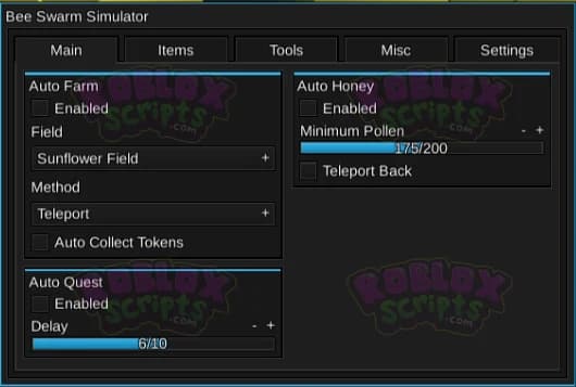 Bee Swarm Simulator FREE FARMING GUI GOD HUB