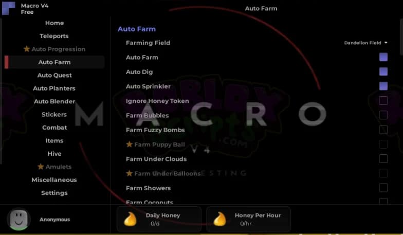 Bee Swarm Simulator MACRO V4 | FULLY WORKING AUTO FARM SCRIPT