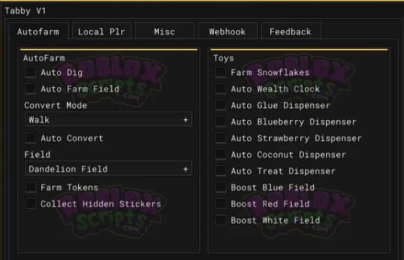 Bee Swarm Simulator TABBY FREE FARMING GUI JULY 2024