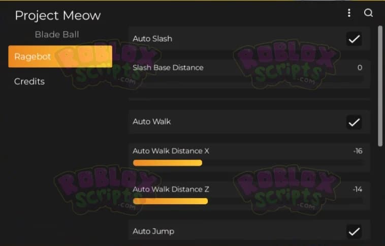 Blade Ball PROJECT MEOW FREE GUI - CELERY SUPPORT