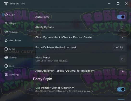 Blade Ball TENEBRA V1.6 FREE KEY SYSTEM GUI - AUTO PARRY | ABILITY BYPASS & MORE! MAY 2025