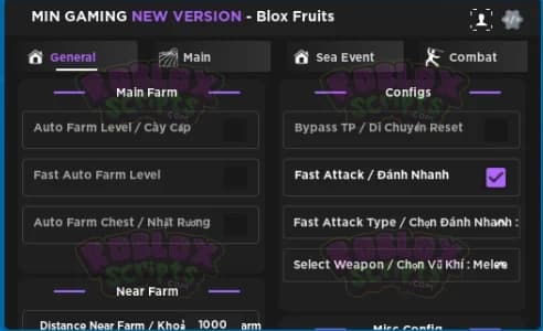 Blox Fruits MIN GAMING NEW FARMING GUI CRAZY FEATURES MARCH 2024
