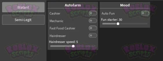 Bloxburg FREE GUI - SKIP TUTORIAL - AUTO FARM JOBS & AUTO FUN/MOOD BOOST