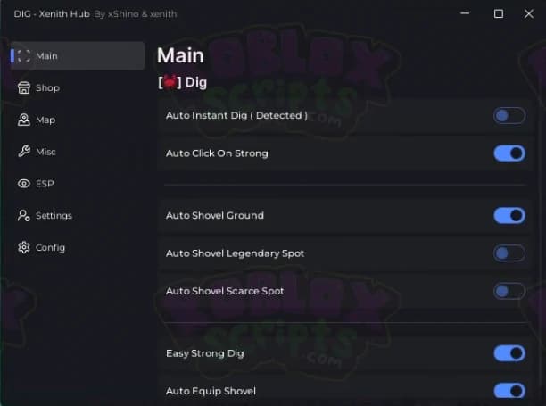DIG - FREE AUTO FARMING GUI - XENITH HUB - KEY SYSTEM - JUNE 2025