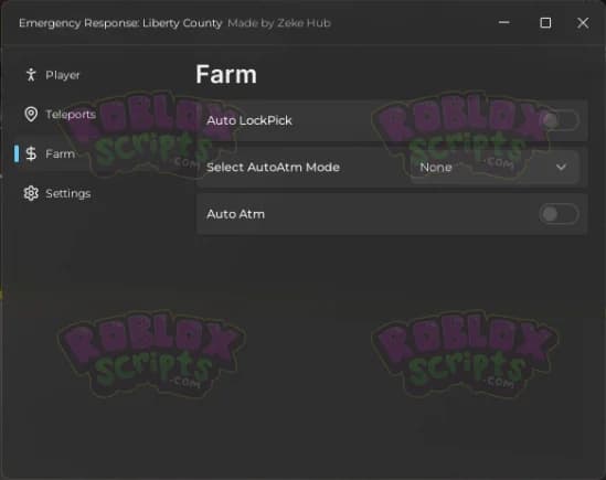 Emergency Response: Liberty County ZEKE HUB GUI - AUTO FARM & MORE!