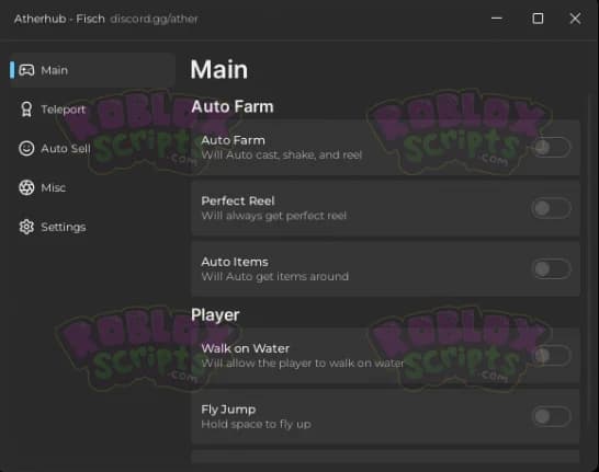Fisch ATHERHUB FREE FARMING GUI - NOVEMBER 2024