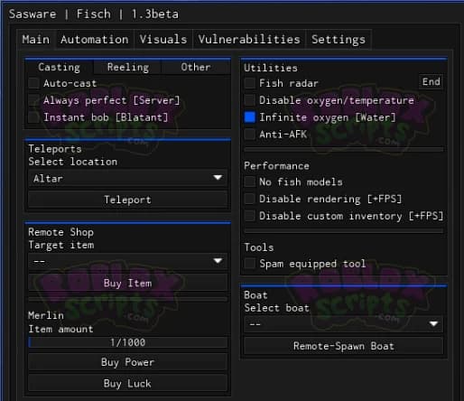 Fisch SASWARE FREE GUI - LOTS OF FEATURES - NO KEY - FEB 2025