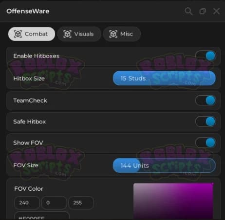 Frontlines OFFENSEWARE FREE GUI - EXTENDED HITBOXES AND ESP