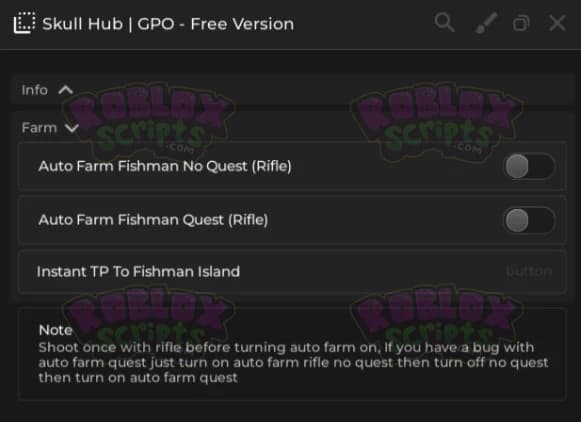 Grand Piece Online FREE GUI AUTO FARM FISHMAN
