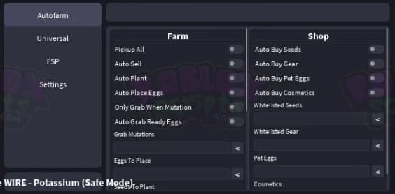 Grow A Garden AUSSIE WIRE | AUTO FARM | KEY SYSTEM | BASIC FARMING
