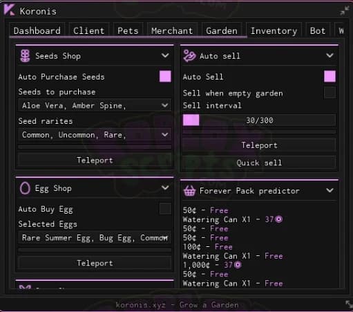 Grow a Garden KORONIS | FULL AUTO FARM SCRIPT | FARM EVENTS & MORE! KEY SYSTEM